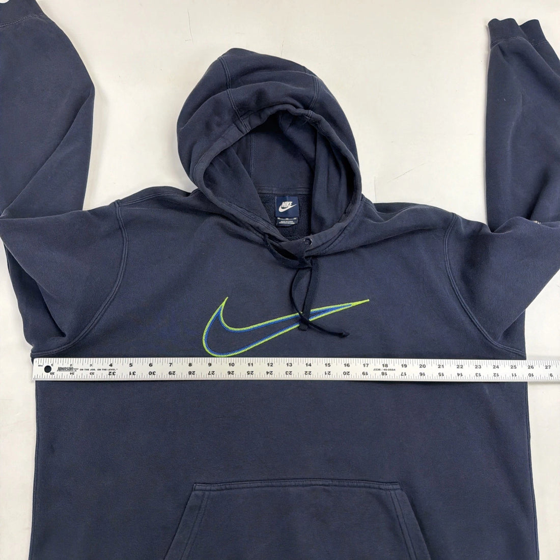Nike Big Swoosh Sweatshirt Hoodie Size XL Blue