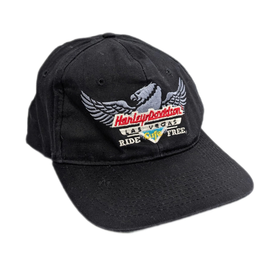Harley Davidson Motorcycles Las Vegas Cafe Ride Free Snapback Hat Cap OSFA