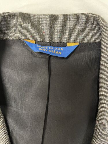 Vintage Pendleton Wool Blazer Suit Jacket Size 40 Gray