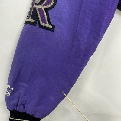 Vintage Colorado Rockies Starter Bomber Jacket XL Diamond Collection 90s MLB