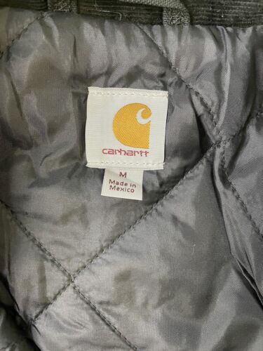 Carhartt Canvas Arctic Work Jacket Size Medium Black