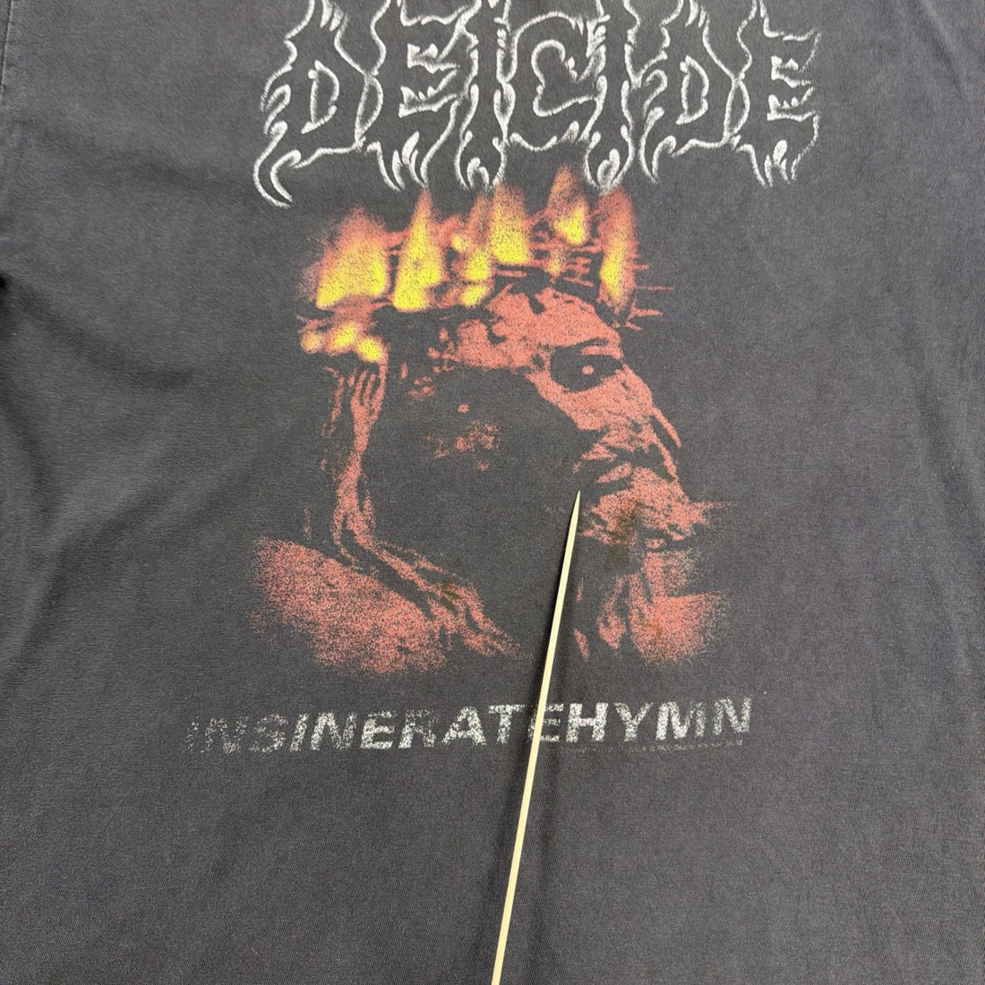 Vintage Deicide Insineratehymn T-Shirt Size XL Death Metal Blue Grape