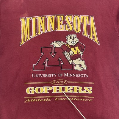 Vintage Minnesota Golden Gophers Crewneck Sweatshirt Size Large 90s NCAA