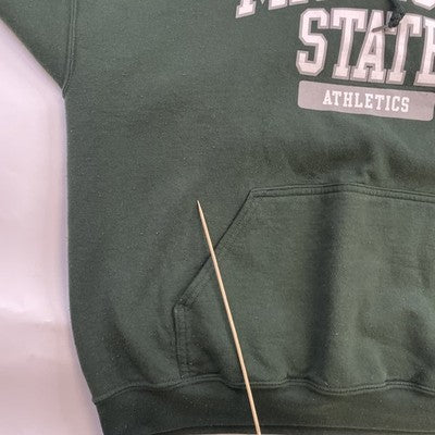 Vintage Michigan State Spartans Sweatshirt Hoodie Size XL Green NCAA