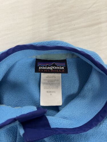 Vintage Patagonia Synchilla Fleece Vest Jacket Size Large Blue