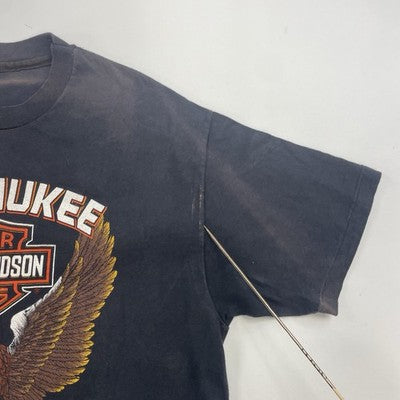 Vintage Harley Davidson Motorcycles Milwaukee Iron Eagle Mancuso T-Shirt XL 90s