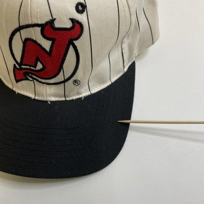 Vintage New Jersey Devils Snapback Hat Cap Pinstripe 90s NHL
