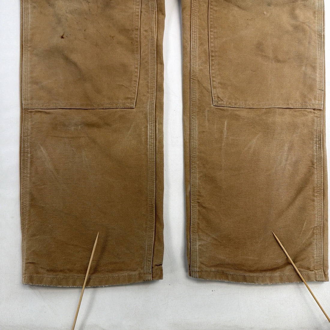 Carhartt Canvas Carpenter Double Knee Work Pants Size 36 X 34 Brown