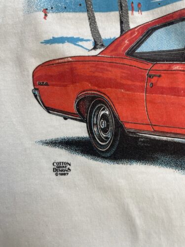 Vintage Cotton Grove Designs Cruisin' Auto Cars T-Shirt Size XL 1987 80s