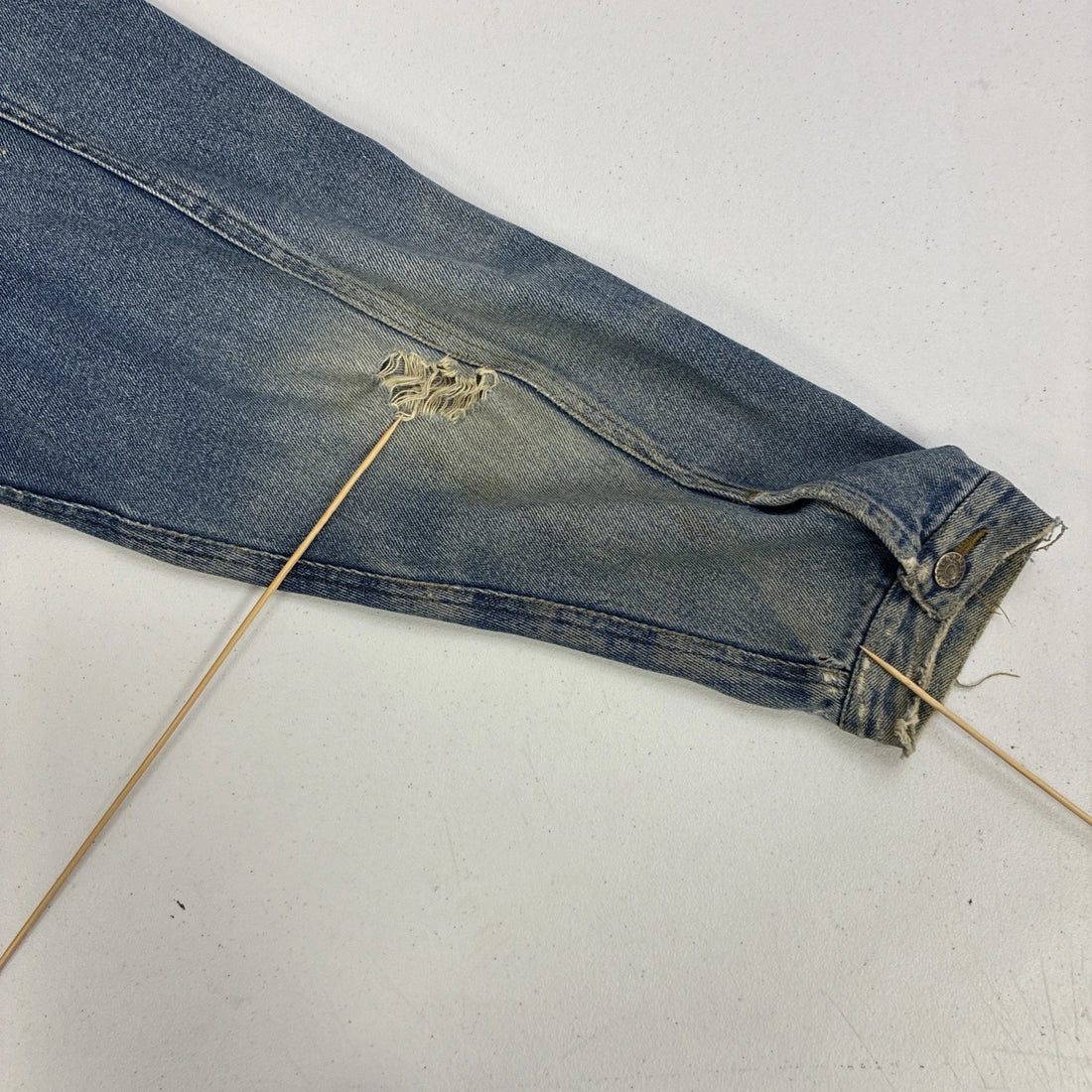 Vintage Mecca Jeans Co. Denim Trucker Jacket Size Large Y2K