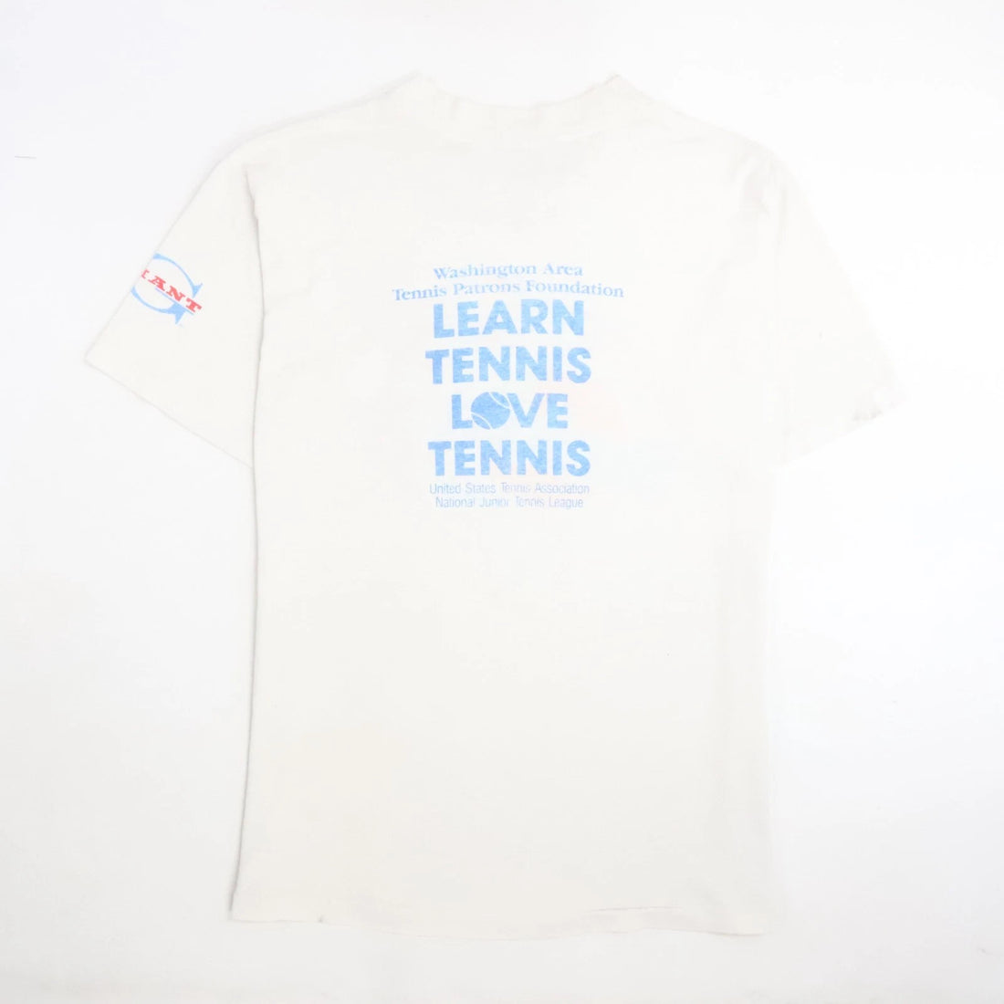 Vintage Sunkist Tennis T-Shirt Size Large Double Sided 80s