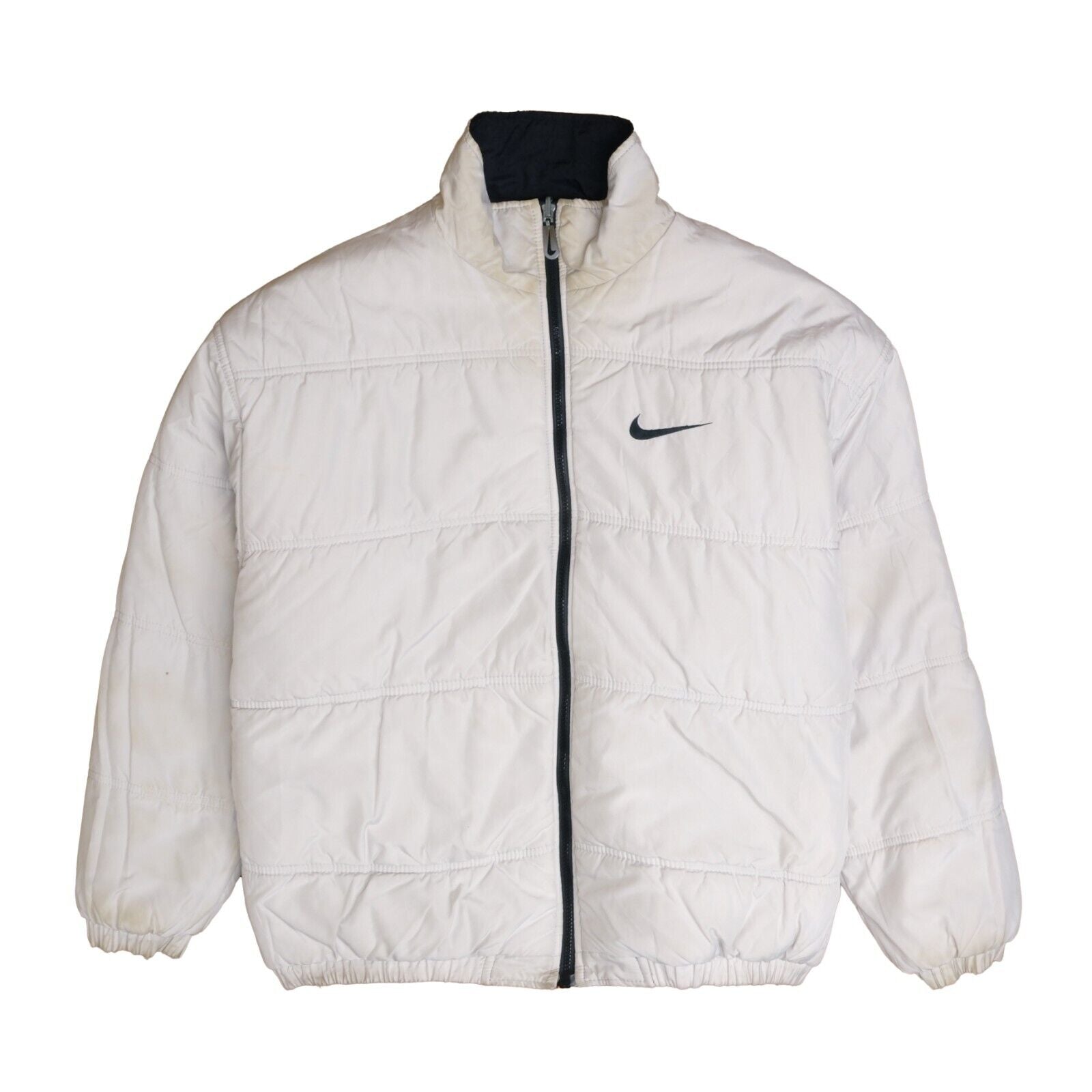 Nike white bomber on sale jacket