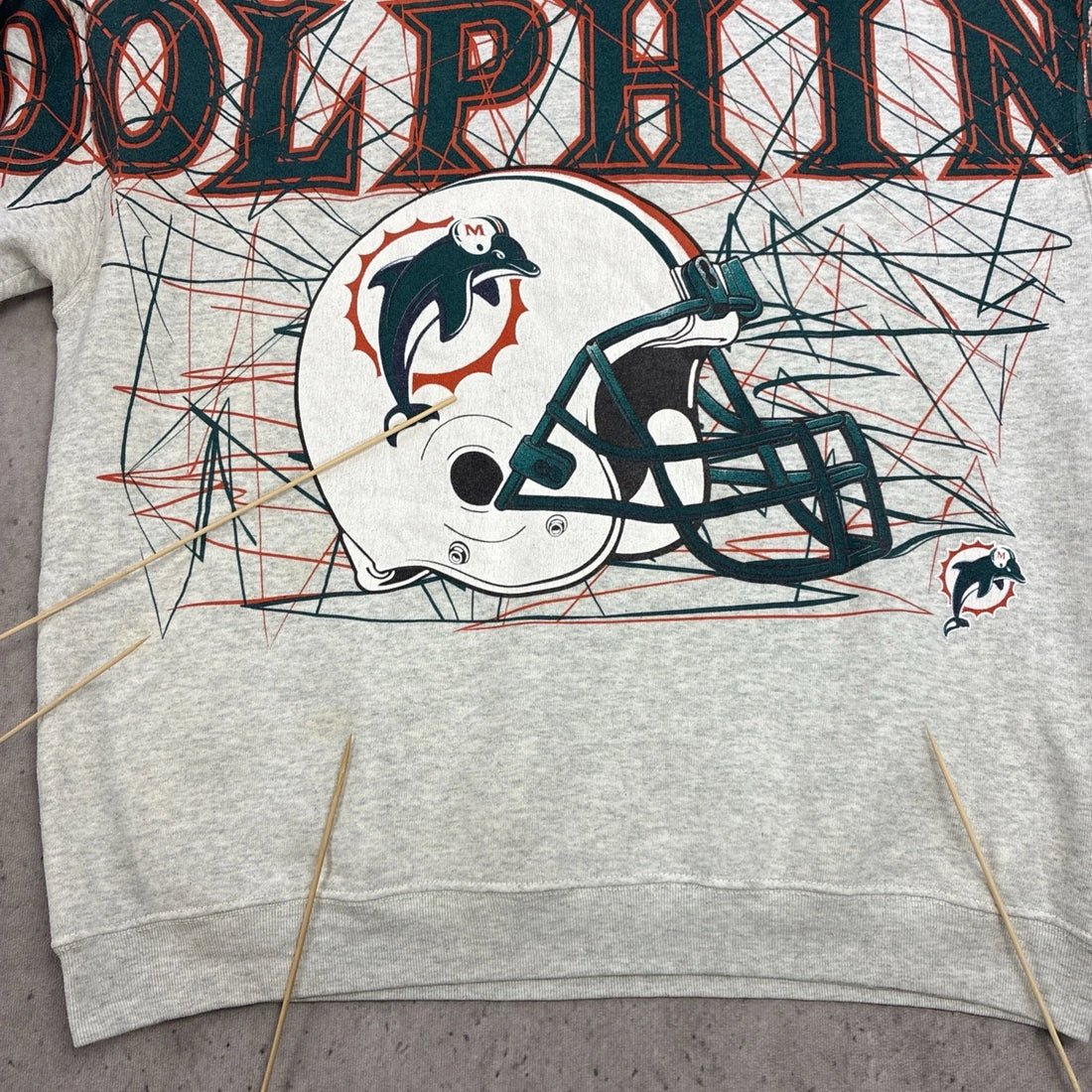 Vintage Miami Dolphins Sweatshirt Crewneck Size XL NFL