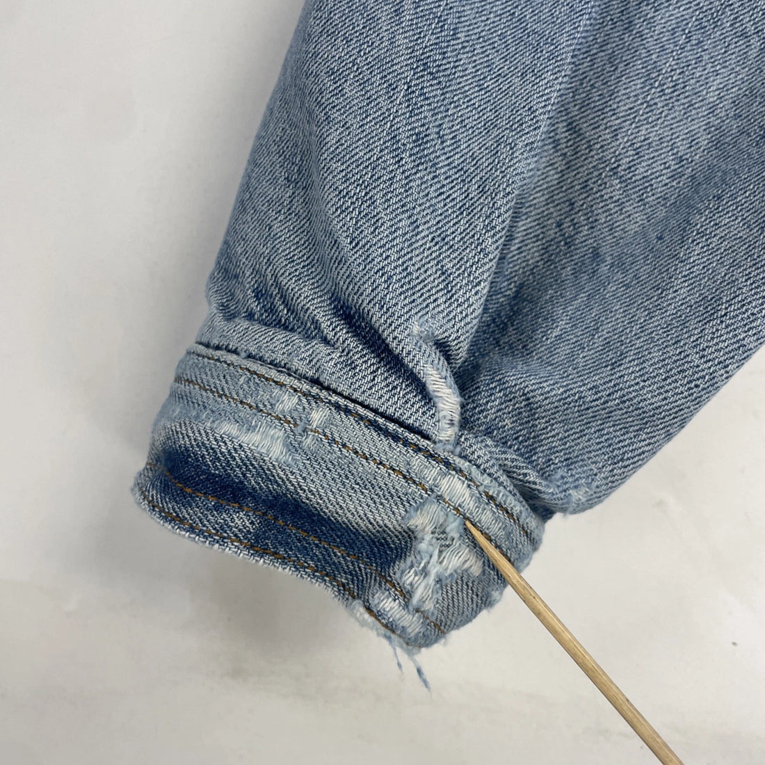 Vintage Banana Republic Denim Trucker Jacket Size Medium Plaid Lined