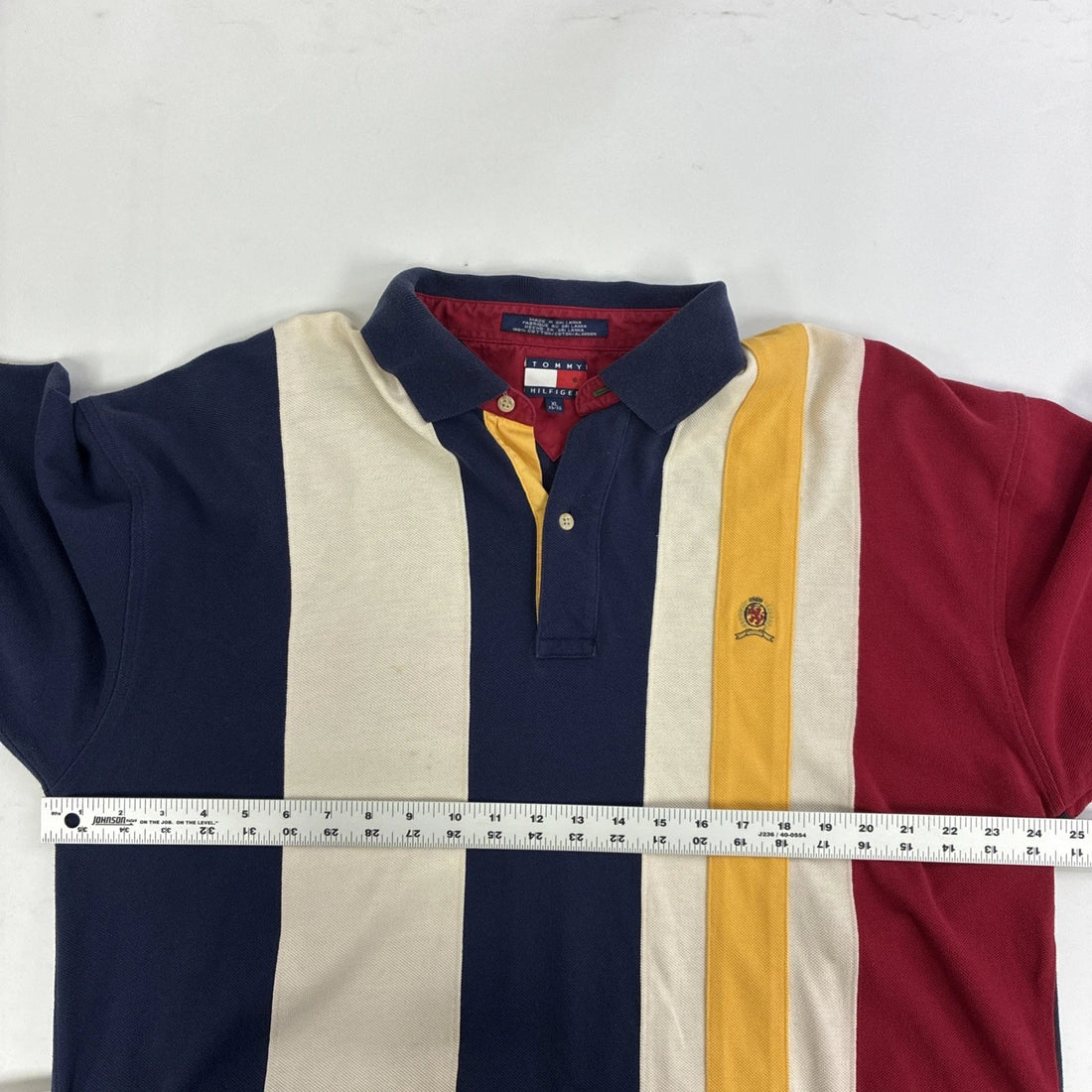 Vintage Tommy Hilfiger Rugby Shirt Size XL Striped