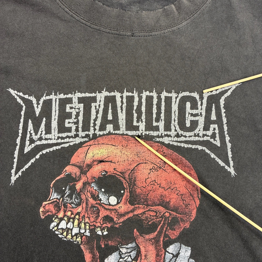 Vintage Metallica Madly In Anger Pushead 2004 T-Shirt Large Thrashed Distressed