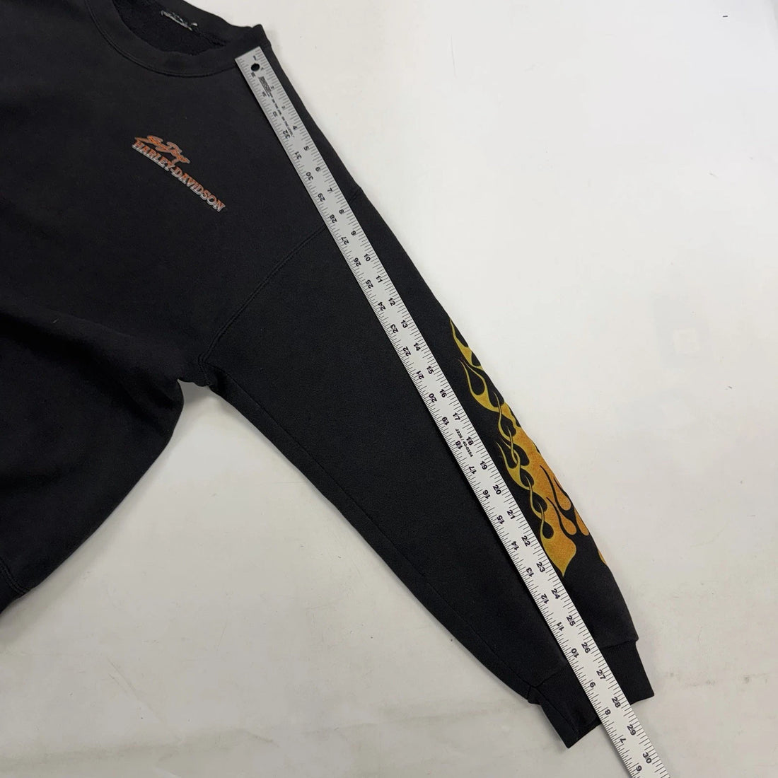 Vintage Harley Davidson Sweatshirt Crewneck Size Medium Flames 90s