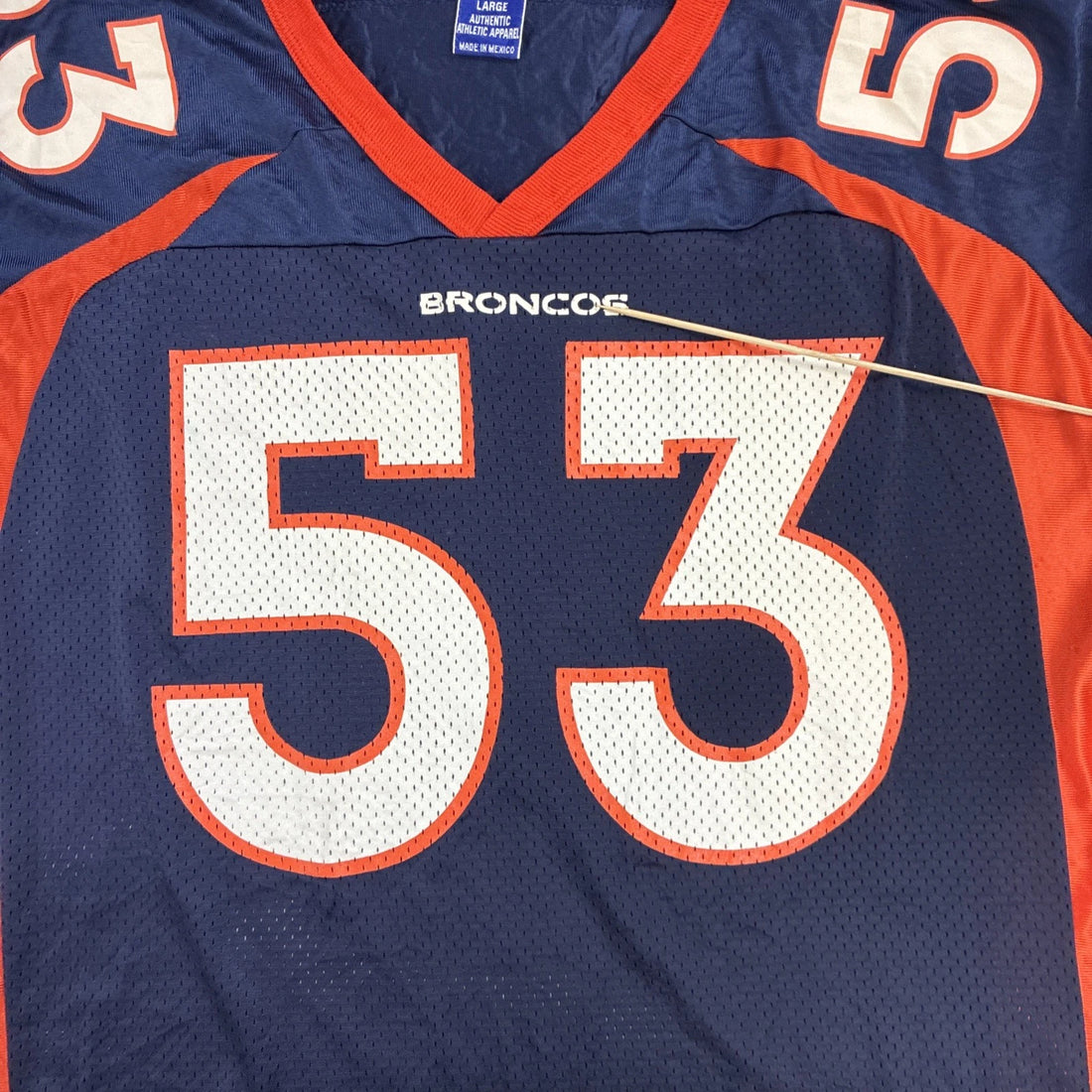 Vintage Denver Broncos Bill Romanowski Champion Jersey Size Large NFL