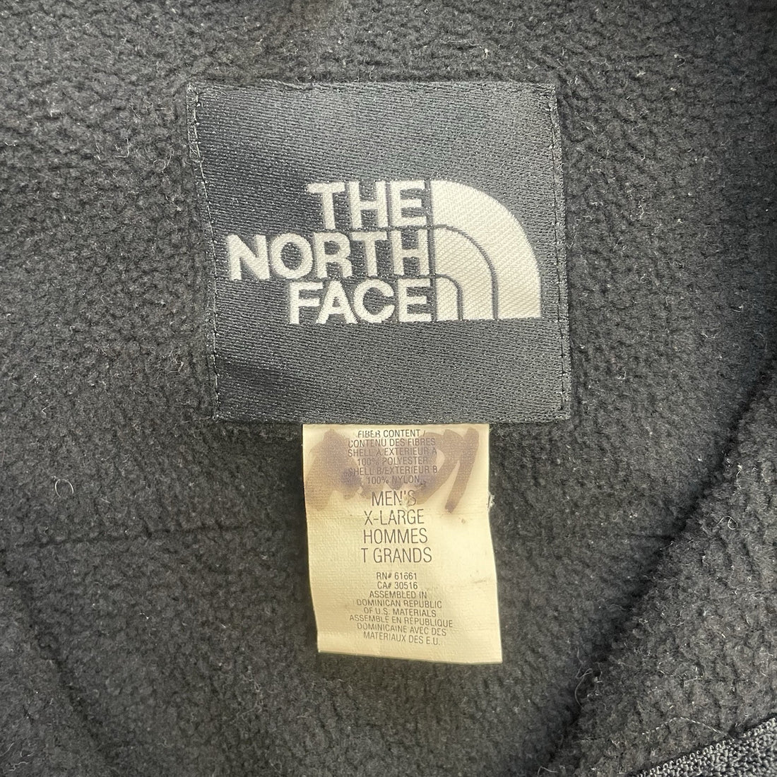 Vintage The North Face Denali Fleece Jacket Size XL BLack