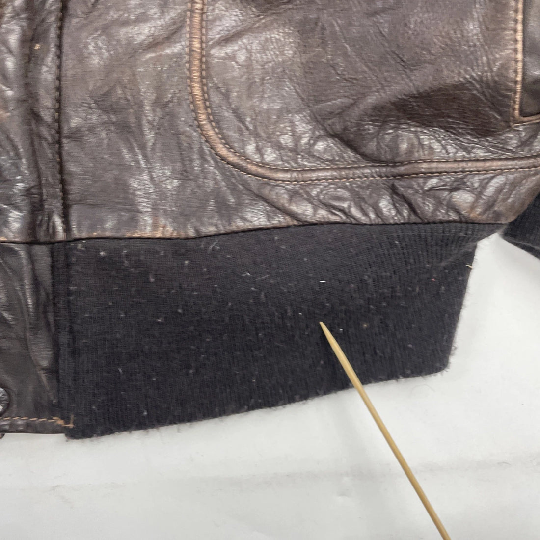 Vintage Schott NYC Leather Bomber Jacket Size 44 Brown