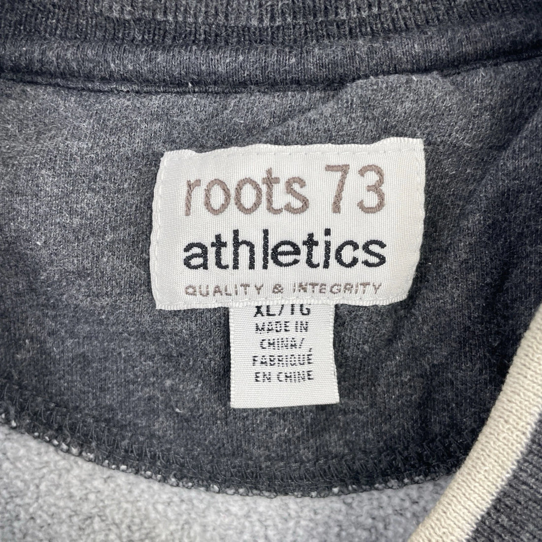 Roots Athletic Sweatshirt Crewneck Size XL Gray