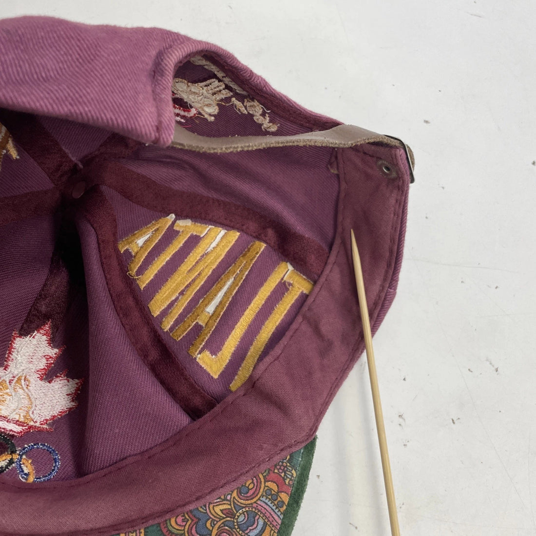 Vintage Summer Olympics Atlanta 1996 Hat Cap OSFA Suede Brim 90s