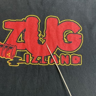 Vintage Zug Izland Cracked Tiles T-Shirt Size XL Band Tee