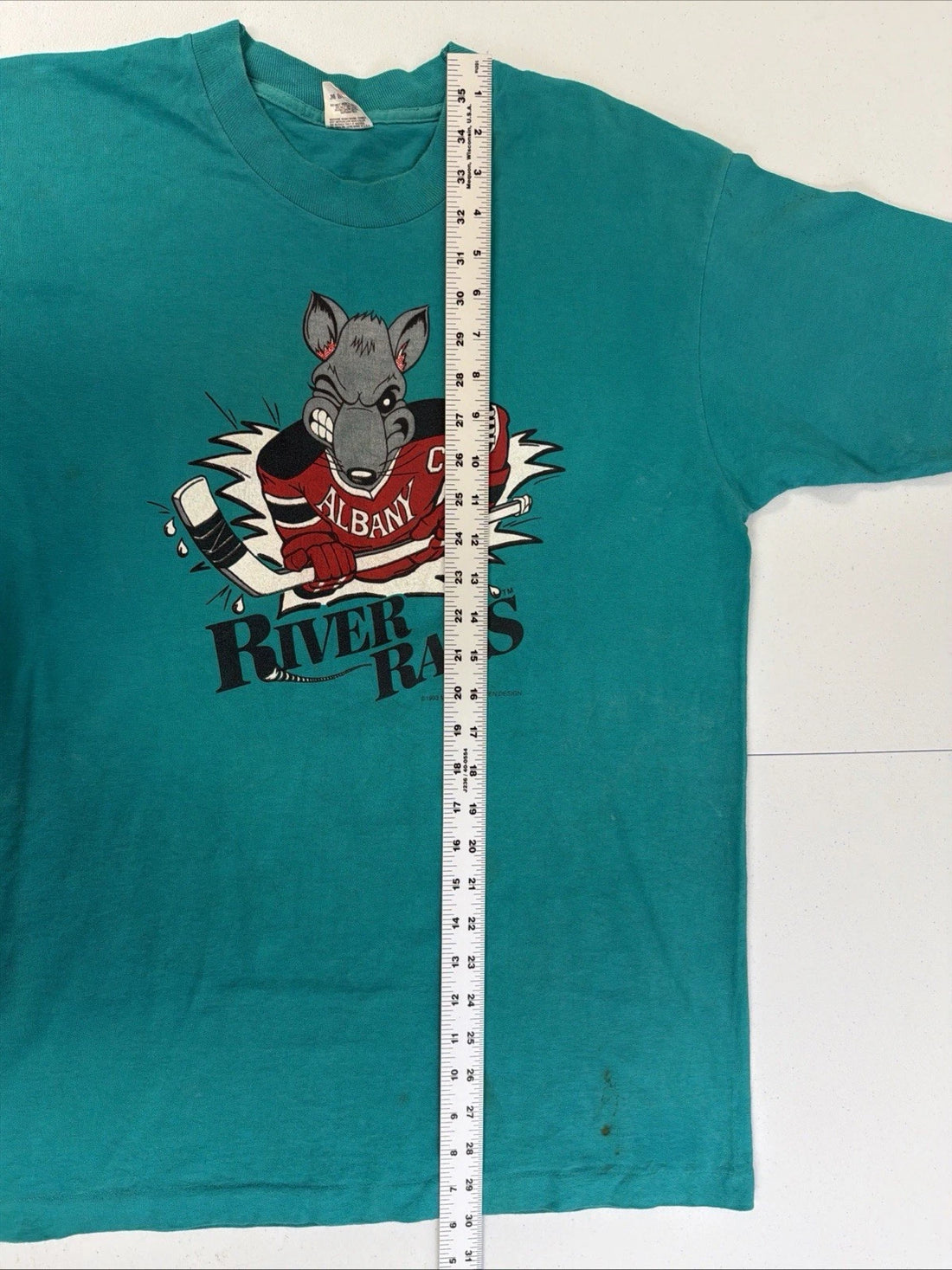 Vintage Albany River Rats Breakthrough T-Shirt Size Large 90s AHL