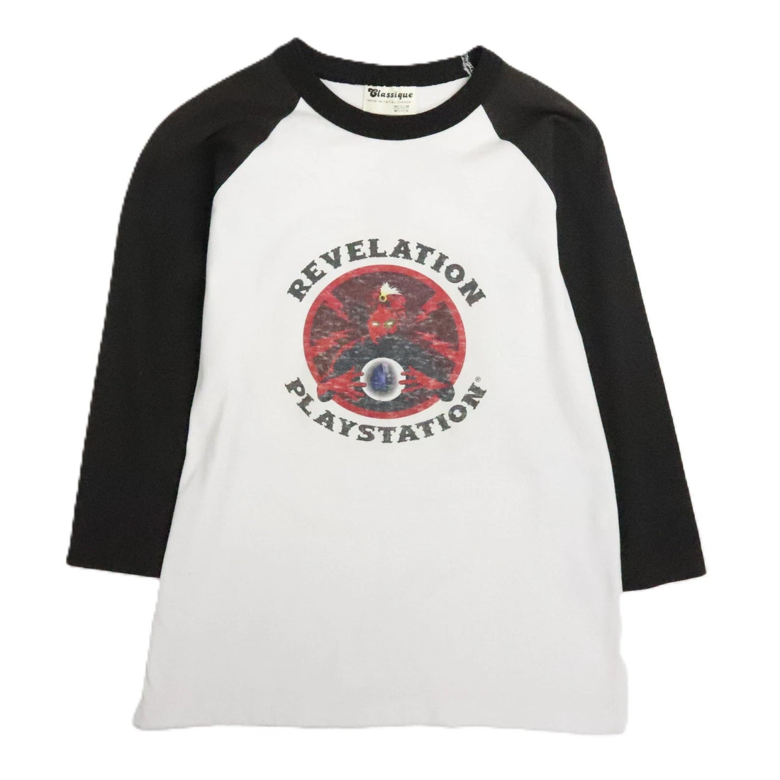 Vintage Revelation Playstation Raglan T-Shirt Size Medium Video Game 2002