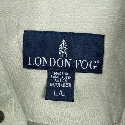Vintage London Fog Bomber Jacket Size Large Beige