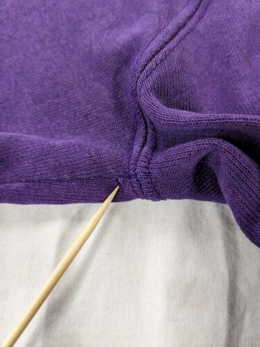 Vintage Minnesota Vikings Trench Sweatshirt Crewneck Size Medium Purple 80s NFL