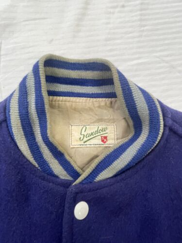 Vintage Texas Royals Broomball Wool Varsity Jacket Size Large 1965 60s