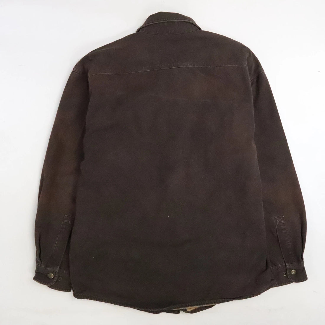 Carhartt Button Up Shirt Size Medium Brown Plaid Lined