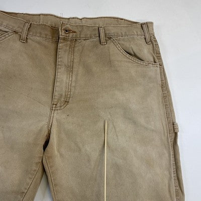 Dickies Canvas Carpenter Work Pants Size 36 X 32 Brown