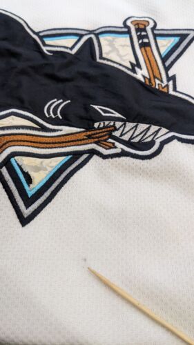 Vintage San Jose Sharks Starter Hockey Jersey Size XL White 90s NHL