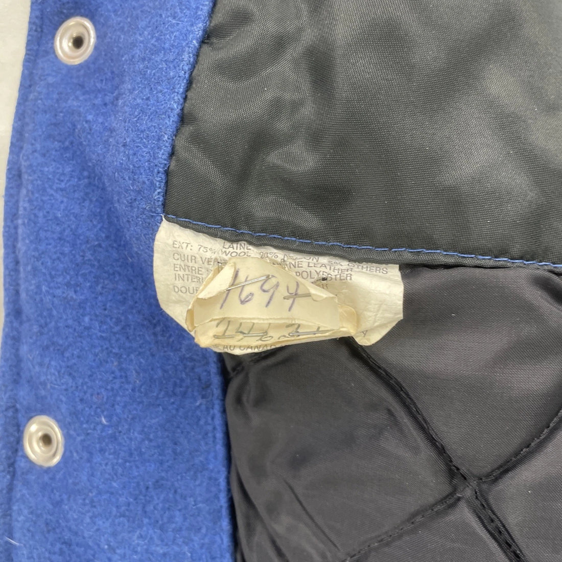 Vintage VAL Pistols Leather Wool Varsity Jacket Size Large