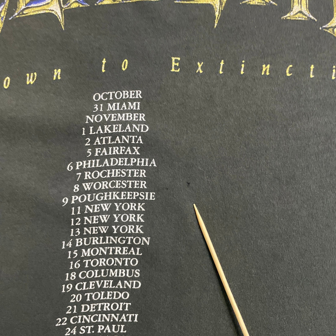 Vintage Megadeth Countdown To Extinction Tour T-Shirt XL Grim Reaper 1992 90s