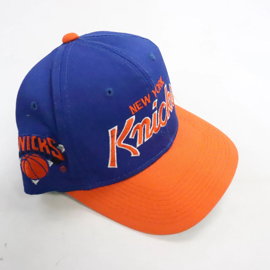 Vintage New York Knicks Script Sports Specialties Twill Snapback Hat OSFA NBA