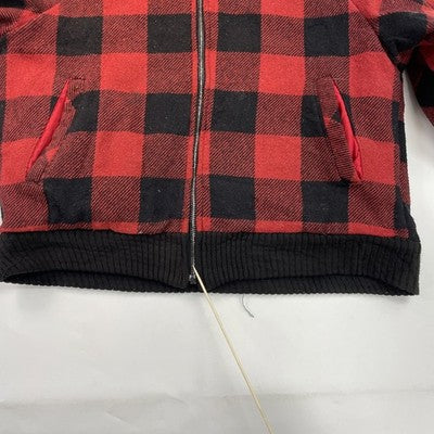 Vintage Fieldmaster Wool Bomber Jacket Size XL Buffalo Plaid Reversible