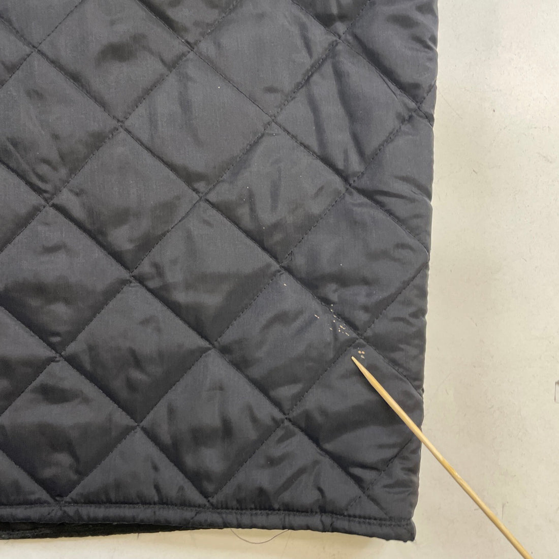 Vintage Quilted Bomber Jacket Size Large Black