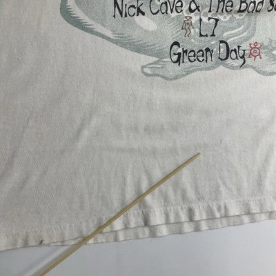 Vintage Lollapalooza T-Shirt Size XL Smashing Pumpkins Green Day 1994 90s