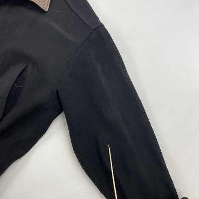 Vintage Roots Canada Wool Coat Jacket Size Large Black