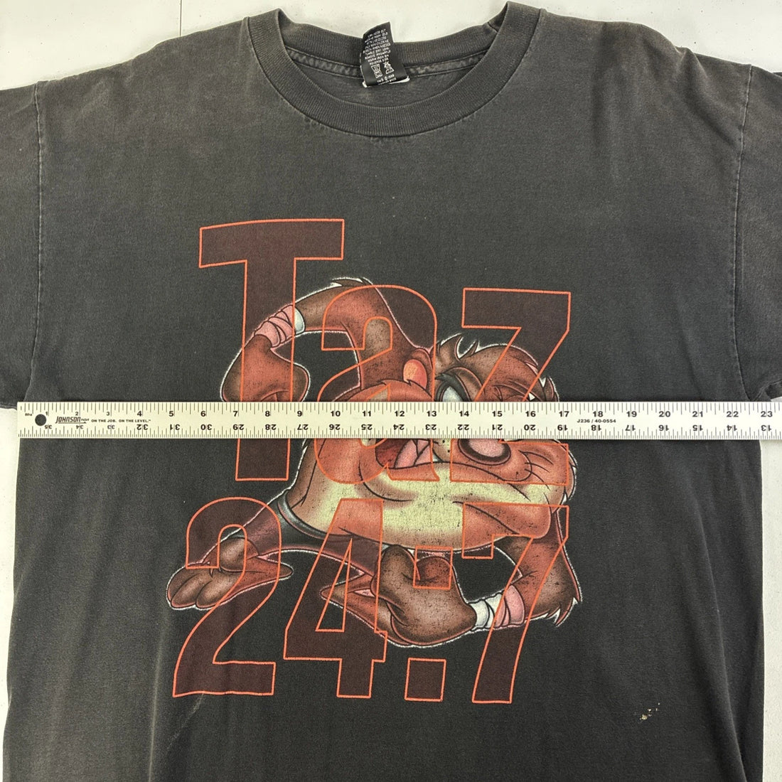 Vintage Taz 24:7 Looney Tunes T-Shirt Size XL Cartoon