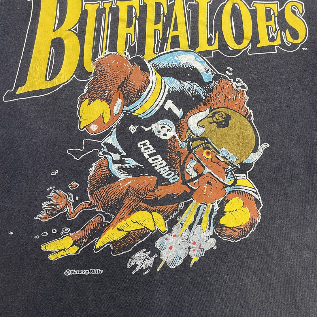 Vintage Colorado Buffaloes Nutmeg T-Shirt Size Large 90s NCAA