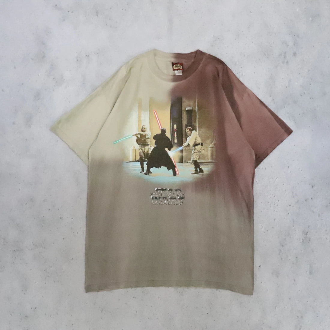 Vintage Star Wars Tie Dye Movie Promo T-Shirt Size XL