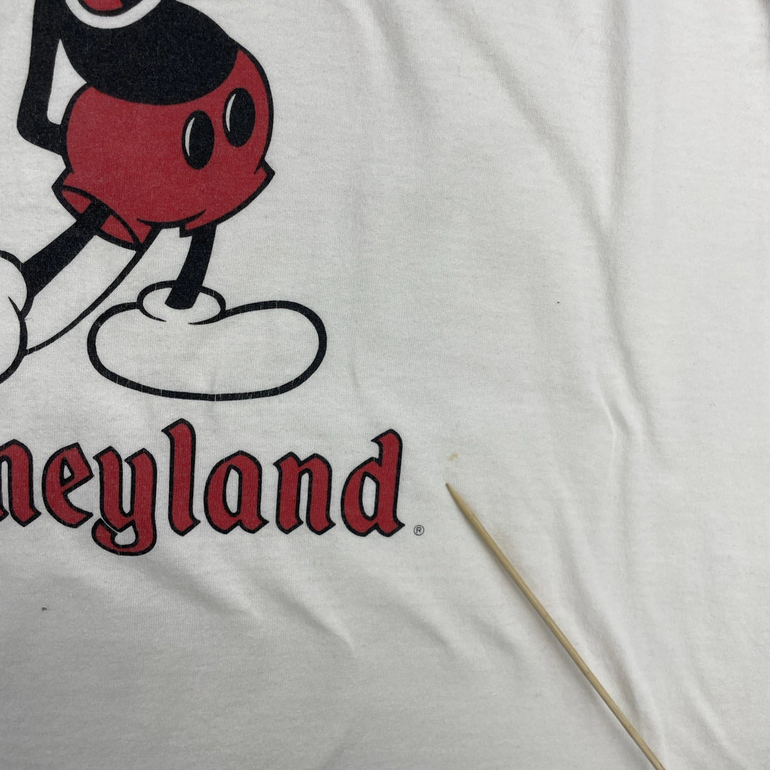 Vintage Mickey Mouse Disneyland Ringer T-Shirt Size XL 90s