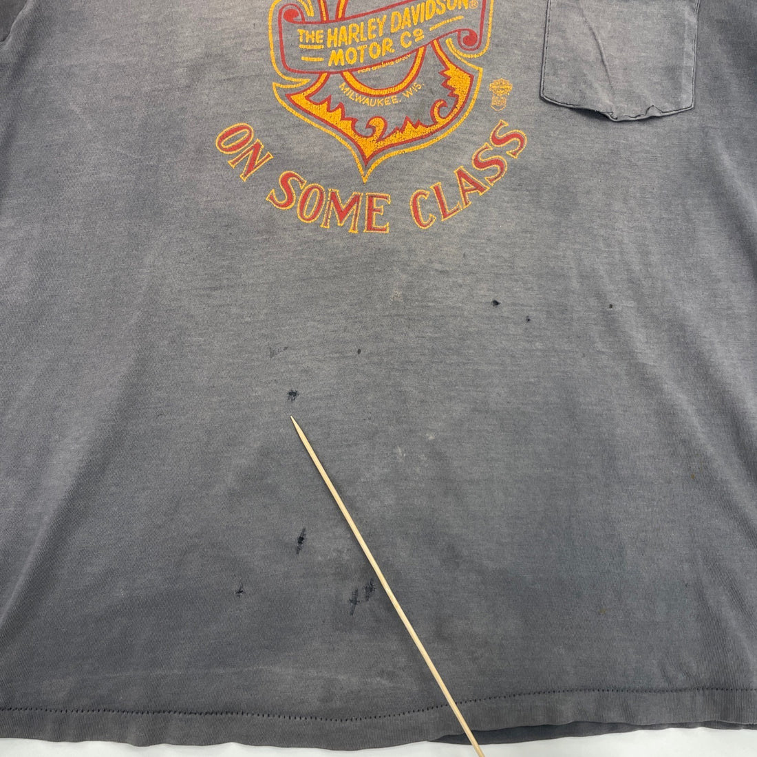 Vintage Harley Davidson Put Your Ass On Some Class Eagle Pocket T-Shirt XL 90s