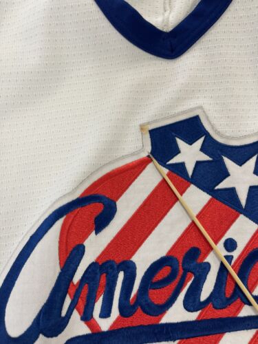 Vintage Rochester Americans Bauer Hockey Jersey Size Large AHL