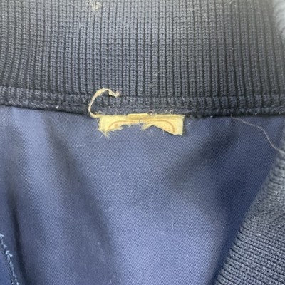Vintage Track Bomber Jacket Size Large Blue