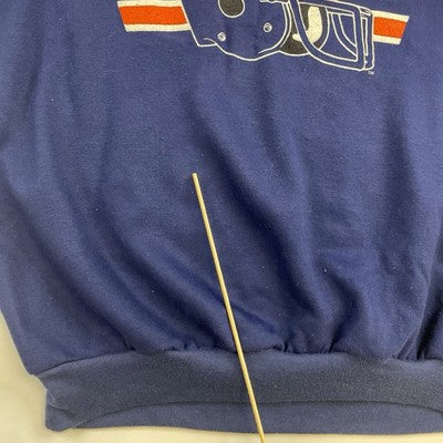 Vintage Chicago Bears Helmet Sweatshirt Crewneck Size Large 80s 90s NFL